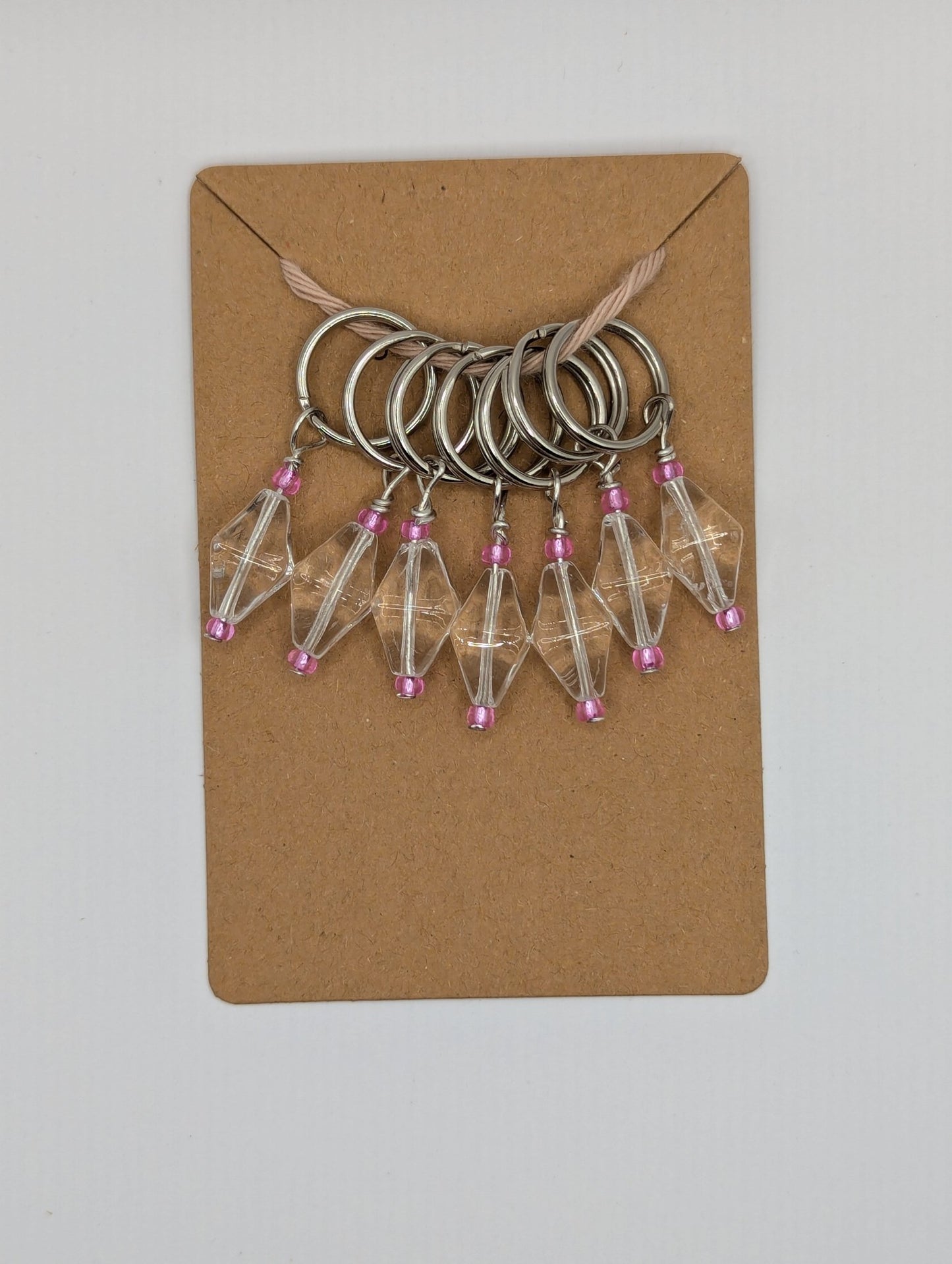 WoolAnn Handmade stitch markers - 6 pieces set - WoolAnn