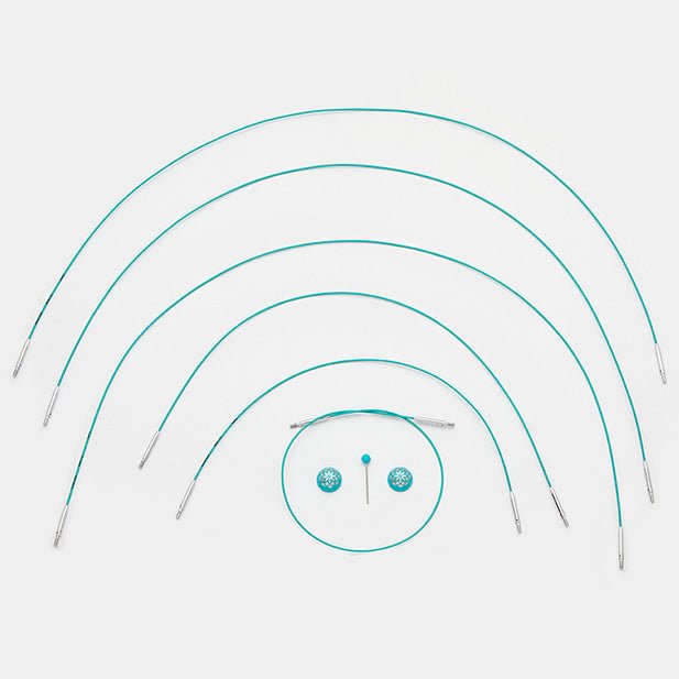 KnitPro Interchangeable Circular Knitting Needle Cables - The Mindful Collection Swivel Cable - WoolAnn
