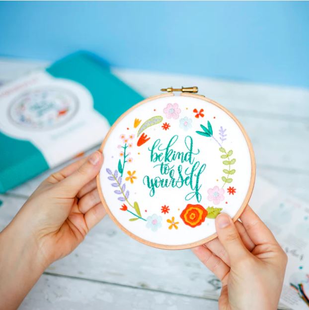 Be Kind To Yourself - Embroidery Kit by Oh Sew Bootiful - WoolAnn