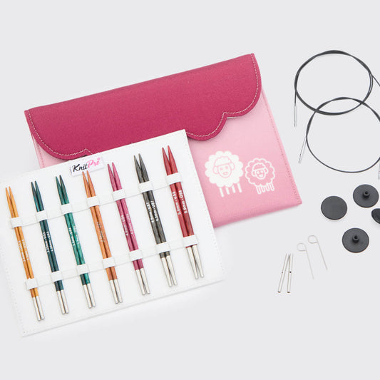 KnitPro - Dreamz - Midi Wood Interchangeable Needle Set - WoolAnn