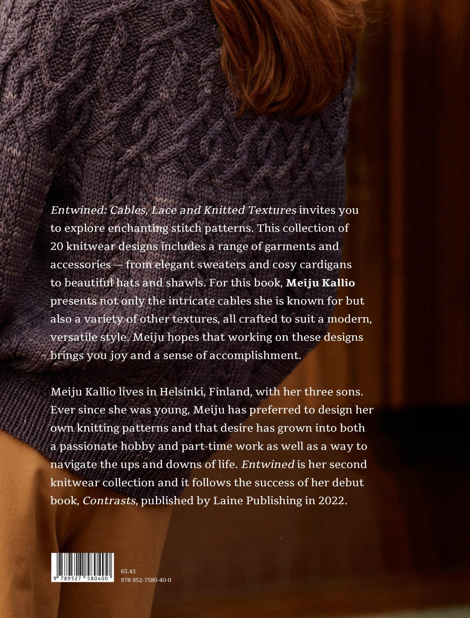 Laine Publishing - Entwined: Cables, Lace and Knitted Textures by Meiju Kallio - WoolAnn