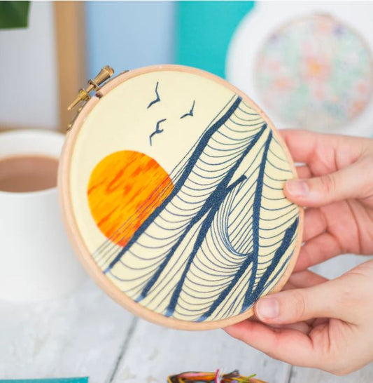 Sunset at Sea - Embroidery Kit by Oh Sew Bootiful - WoolAnn