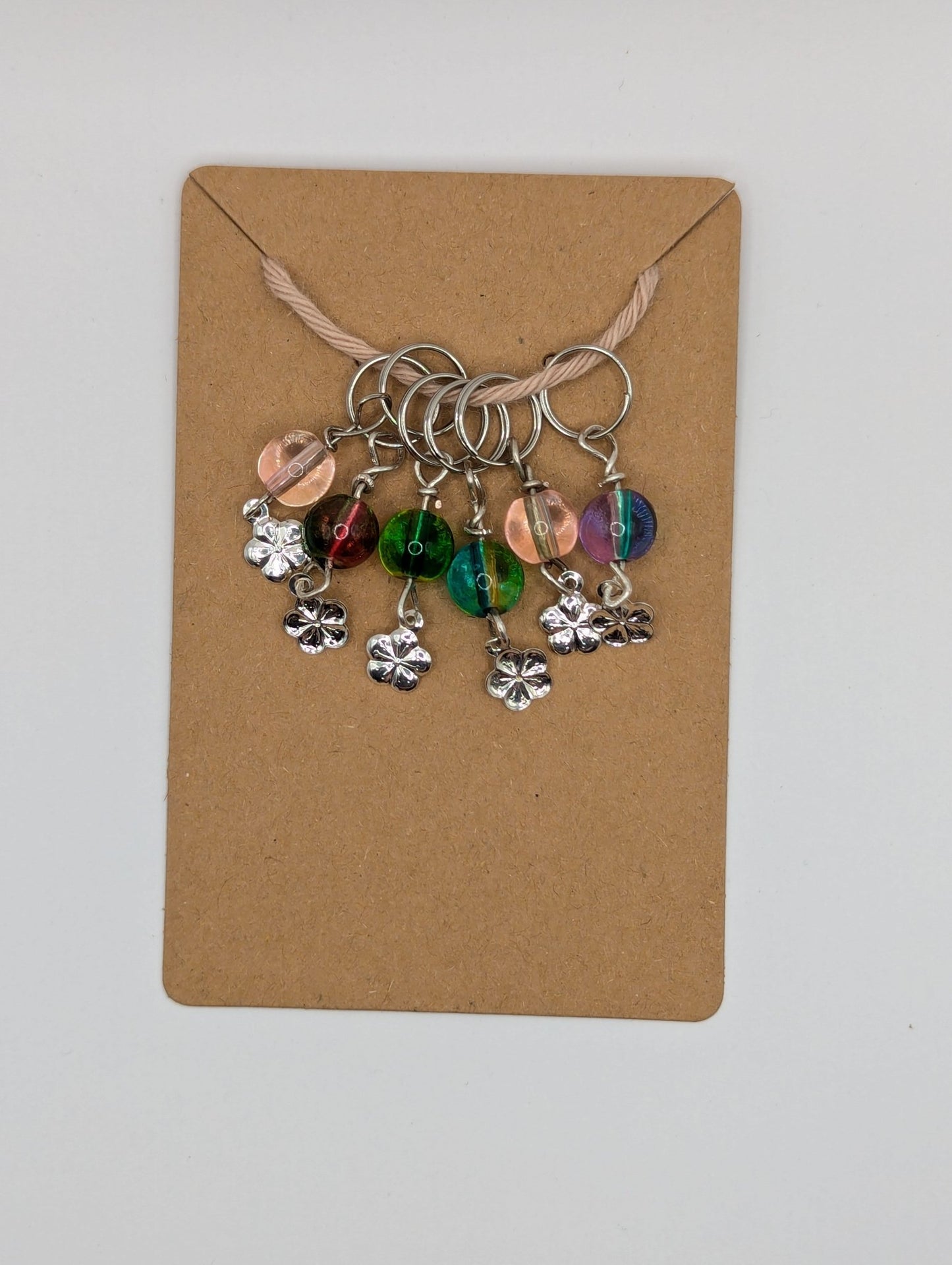 WoolAnn Handmade stitch markers - 6 pieces set - WoolAnn