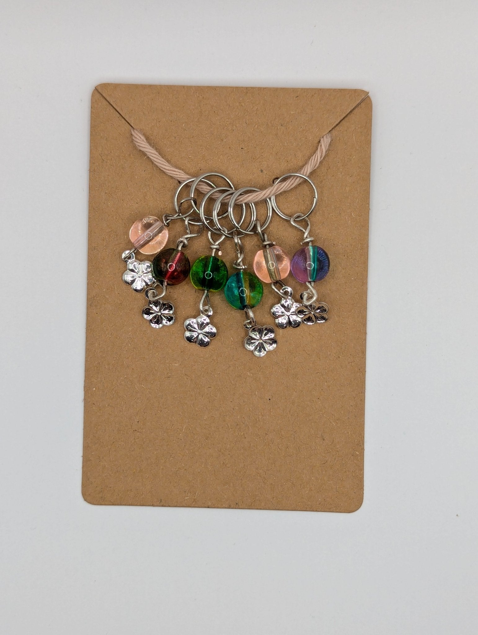 WoolAnn Handmade stitch markers - 6 pieces set - WoolAnn