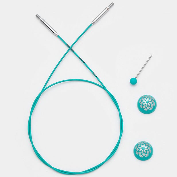 KnitPro Interchangeable Circular Knitting Needle Cables - The Mindful Collection Swivel Cable - WoolAnn